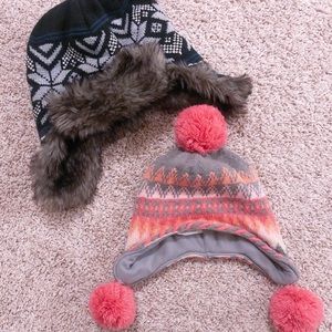 GapKids Hats Navy L/XL, BabyGap Pink S/M